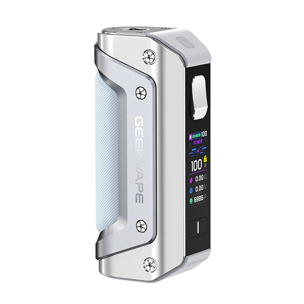Geek Vape Aegis Solo 3 Mod in silver – compact 100W mod with 0.96” screen