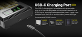 Nitecore Ci4 Four Bay Battery Charger USB-C Charging information