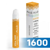 Allo Ultra 1600 Disposable E-cigarette in a Mango Peach Orange flavour