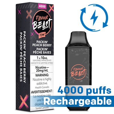 Flavour Beast Flow Disposable E-cigarette Packin Peach Berry Flavour